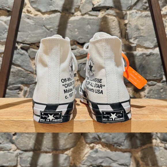 Converse X Off-White Chuck 70 Ivory High-top Sneakers - Picture 5 of 15
